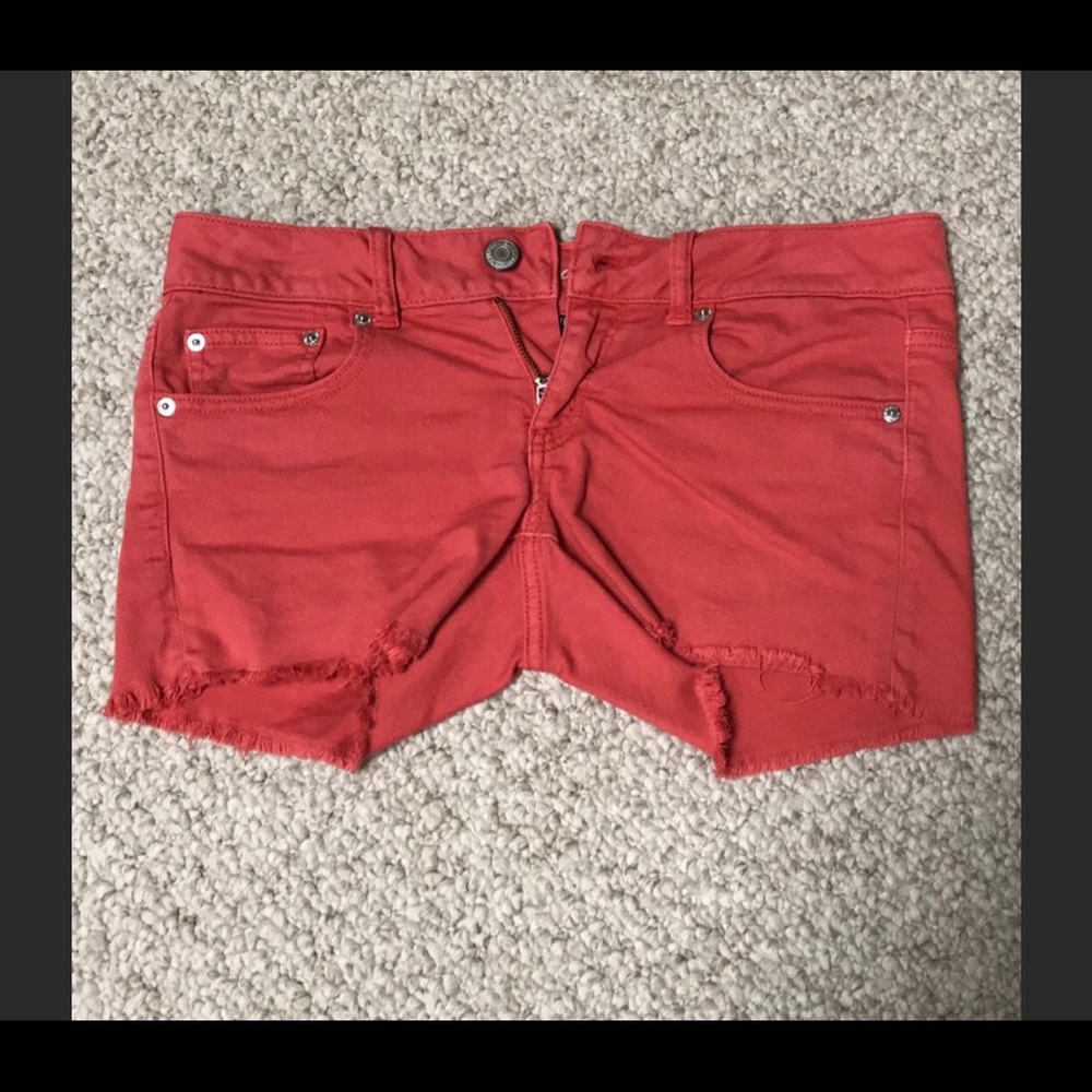 American Eagle Coral/Red Shorts